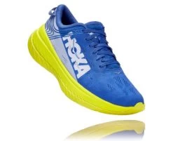 Hoka One One Carbon X Hardloopschoenen Blauw/geel Heren -Hoka 1102886 abep