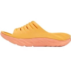 Hoka -Hoka 9 110343 ora recovery slide 2 w amber yellow shell coral 1134527 aysc 02