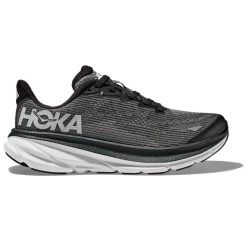 HOKA ONE ONE CLIFTON 9 YOUTH BLACK/WHITE 23