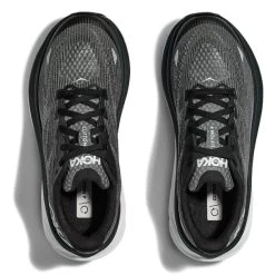 HOKA ONE ONE CLIFTON 9 YOUTH BLACK/WHITE 23 -Hoka 9 125858 clifton 9 youth black white 1131170 bwht 06