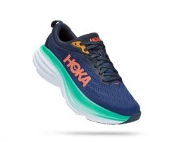 Hoka One One Hoka Bondi 8 Hardloopschoenen Blauw Dames