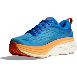 Hoka Bondi 8 Hardloopschoenen Heren - Coastal Sky / Vibrant Orange -Hoka hoka bondi 8 running shoes coastal sky vibrant orange 5 1364192