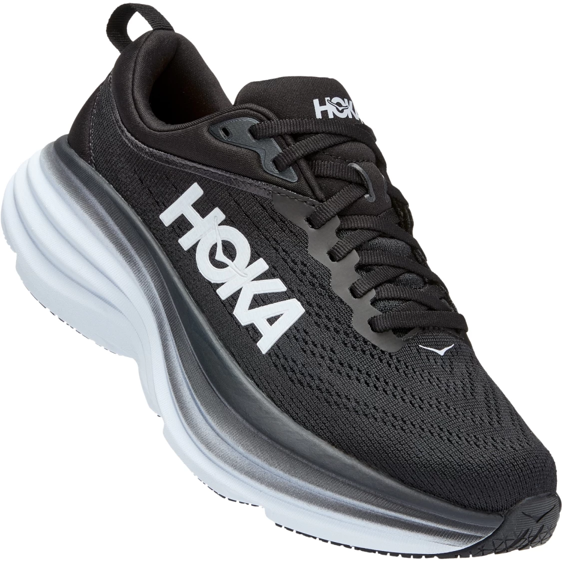 Hoka Bondi 8 Wide Hardloopschoenen Dames - Zwart / Wit 3 Hoka Bondi 8 Wide Hardloopschoenen Dames - Zwart / Wit