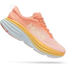Hoka Bondi 8 Hardloopschoenen Dames - Shell Coral / Peach Parfait -Hoka hoka bondi 8 women s running shoes shell coral peach parfait 3 1239603