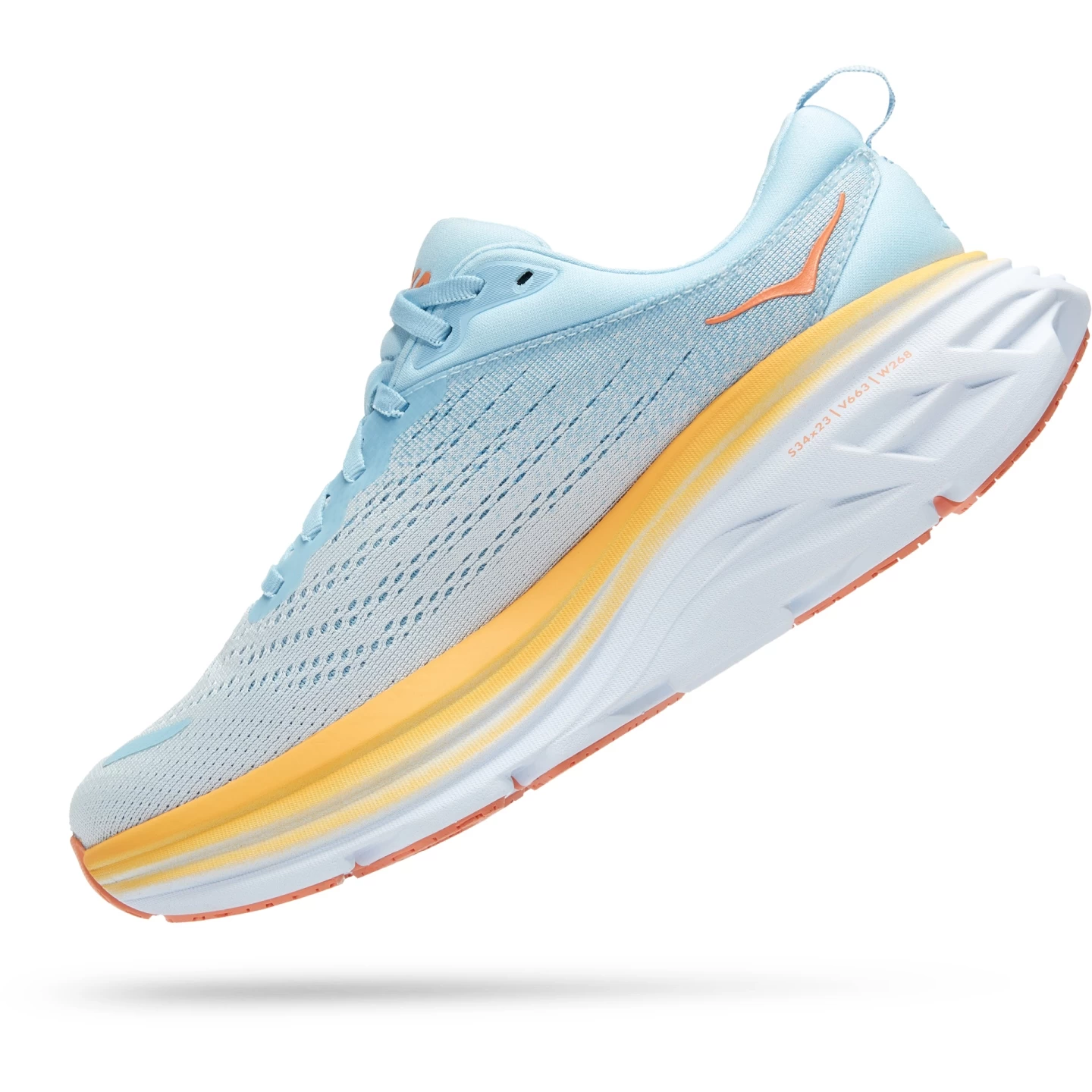 Hoka Bondi 8 Wide Hardloopschoenen Dames - Summer Song / Country Air 6 Hoka Bondi 8 Wide Hardloopschoenen Dames - Summer Song / Country Air - Afbeelding 4
