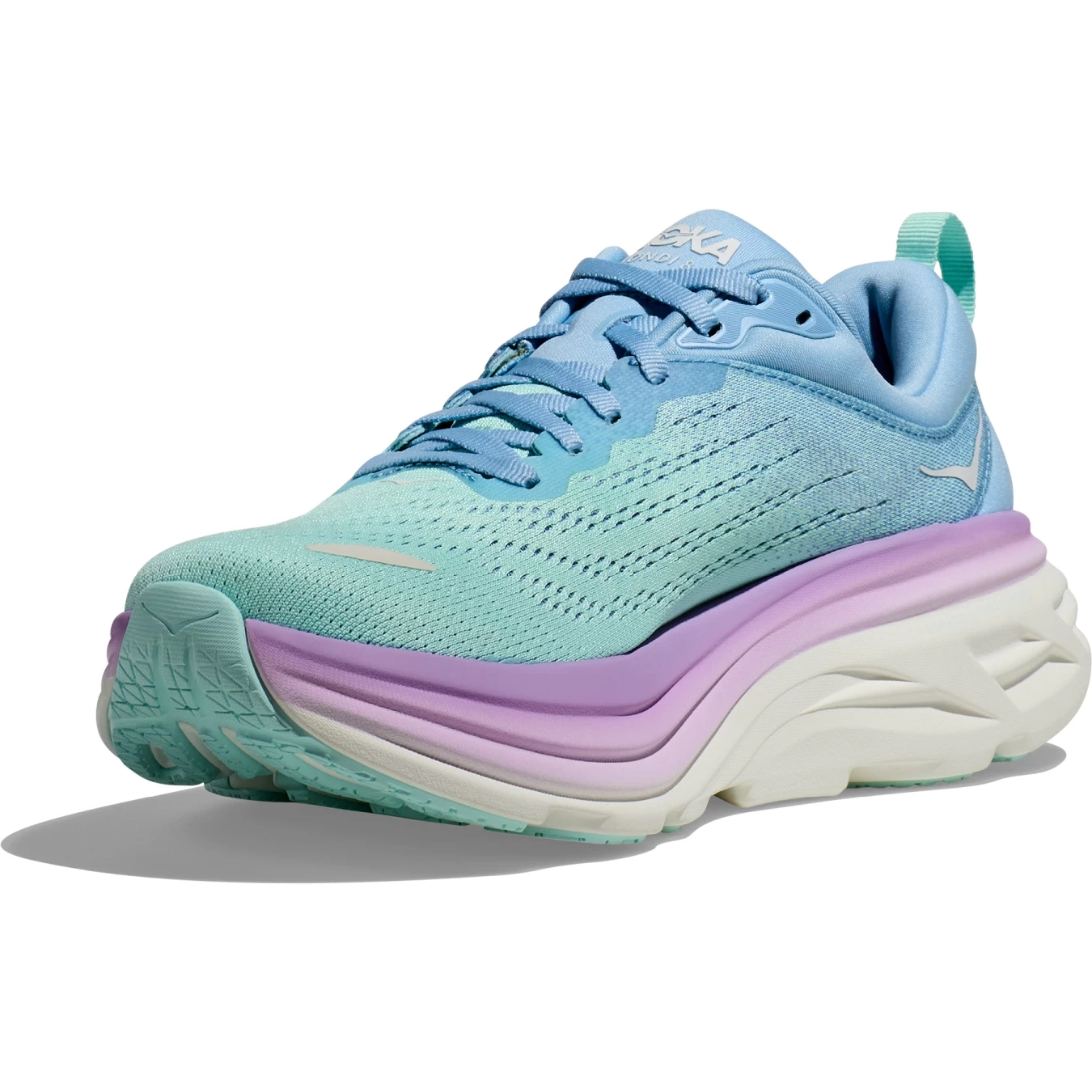Hoka Bondi 8 Hardloopschoenen Dames - Airy Blue / Sunlit Ocean 4 Hoka Bondi 8 Hardloopschoenen Dames - Airy Blue / Sunlit Ocean - Afbeelding 2