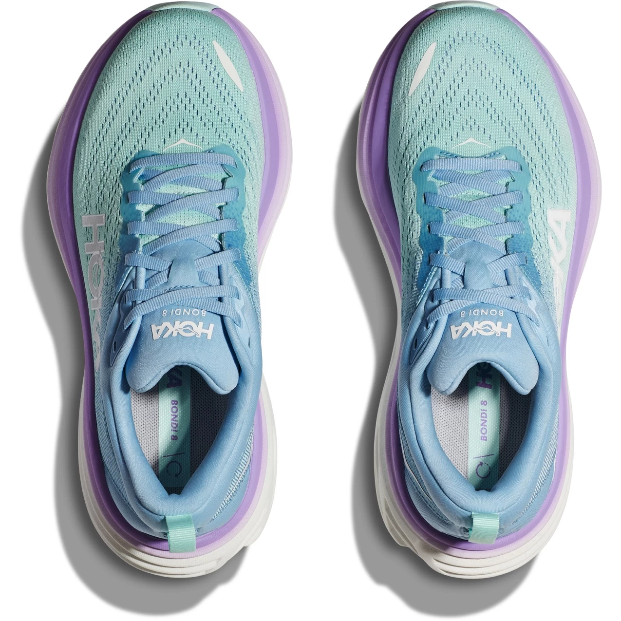 Hoka Bondi 8 Hardloopschoenen Dames - Airy Blue / Sunlit Ocean 9 Hoka Bondi 8 Hardloopschoenen Dames - Airy Blue / Sunlit Ocean - Afbeelding 7