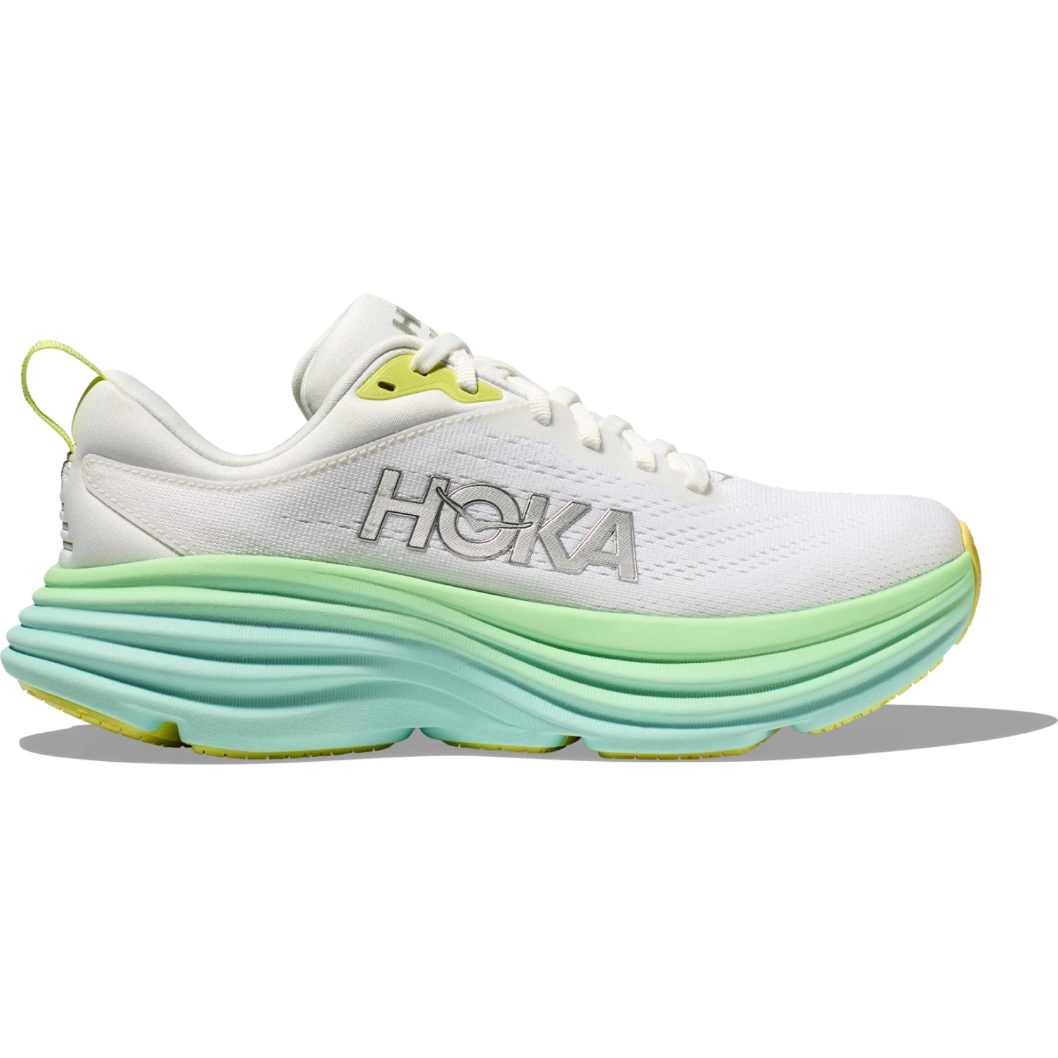 Hoka Bondi 8 Hardloopschoenen Dames - Blanc De Blanc / Sunlit Ocean 5 Hoka Bondi 8 Hardloopschoenen Dames - Blanc De Blanc / Sunlit Ocean - Afbeelding 3