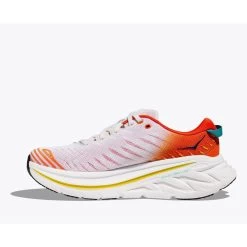 Hoka Bondi X Hardloopschoenen - Blanc De Blanc / Flame -Hoka hoka bondi x running shoes blanc de blanc flame 3 1460241