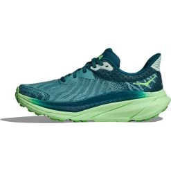 Hoka Challenger 7 Hardloopschoenen Dames - Ocean Mist / Lime Glow -Hoka hoka challenger 7 womens running shoes ocean mist lime glow 3 1502286