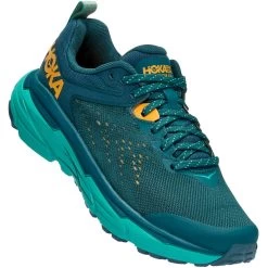 Hoka Challenger 6 Wide Dames Hardloopschoenen - Deep Teal / Water Garden