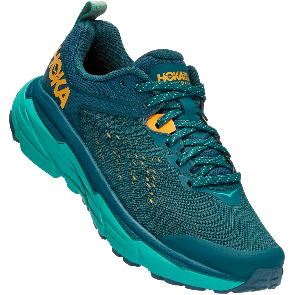 Hoka Challenger 6 Wide Dames Hardloopschoenen - Deep Teal / Water Garden 3 Hoka Challenger 6 Wide Dames Hardloopschoenen - Deep Teal / Water Garden