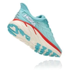 Hoka One One Clifton 8 Hardloopschoenen Blauw/rood Dames -Hoka hoka dames clifton 8 1119394 aebl 003