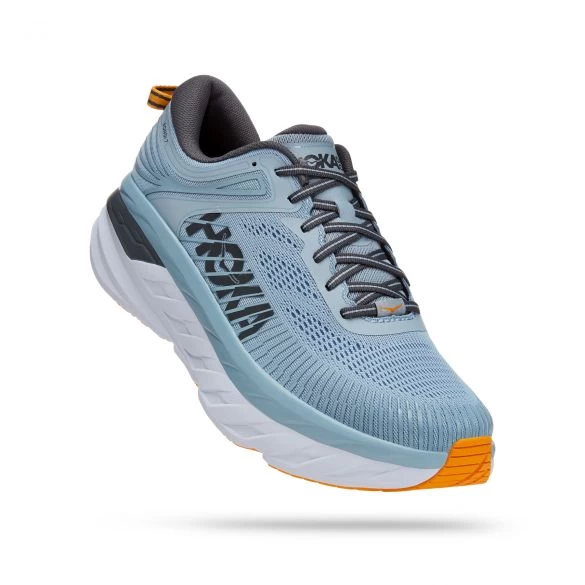 Hoka One One Bondi 7 Hardloopschoenen Lichtblauw Heren 4 Hoka One One Bondi 7 Hardloopschoenen Lichtblauw Heren - Afbeelding 2