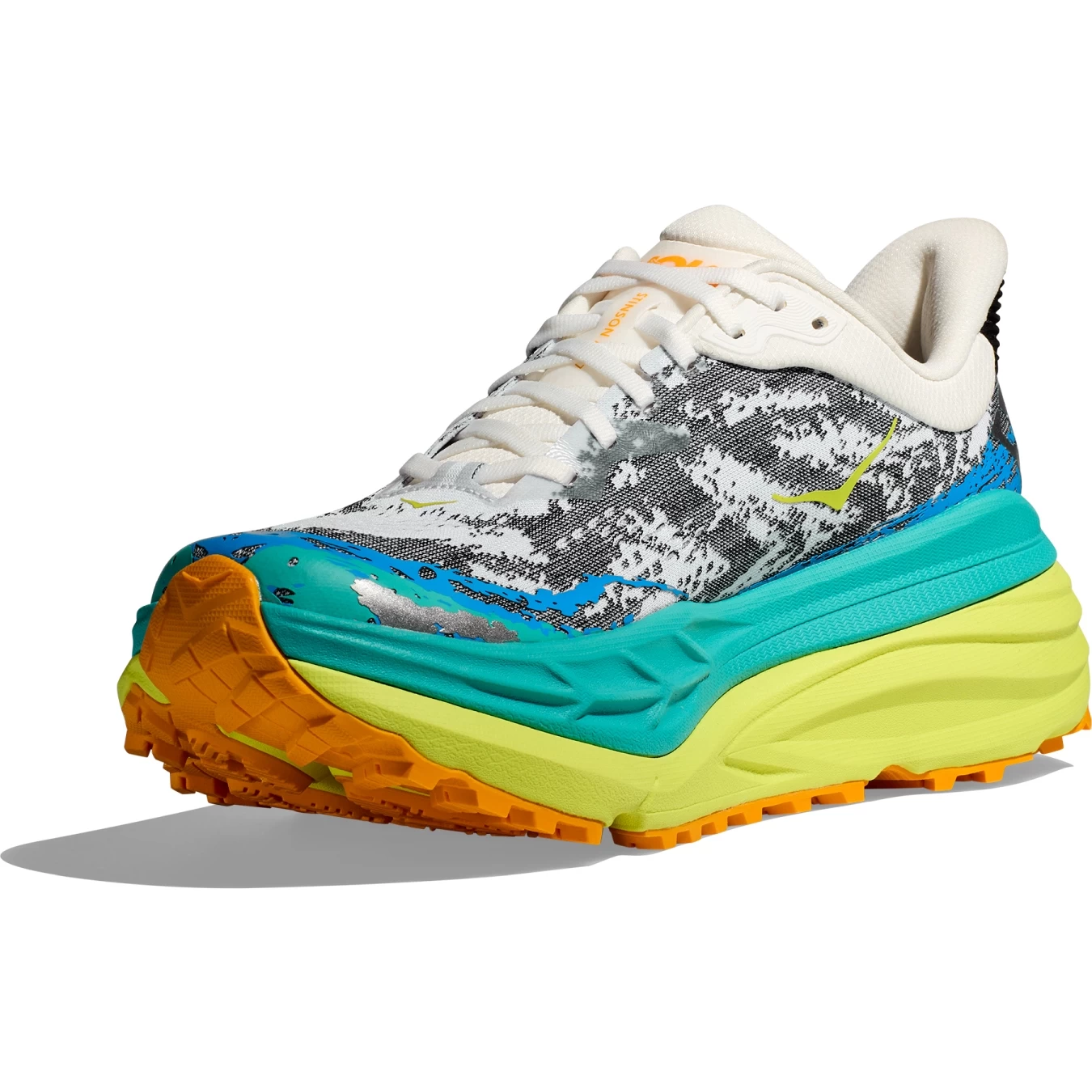 Hoka Stinson 7 Hardloopschoenen Dames - Wit / Evening Primrose 4 Hoka Stinson 7 Hardloopschoenen Dames - Wit / Evening Primrose - Afbeelding 2